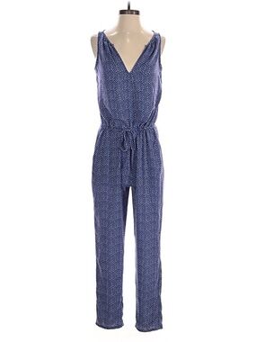 GAP Sleeveless Navy Chevron Jumpsuit